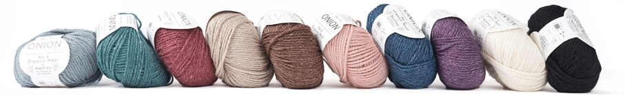 Sockgarn no. 6 organic wool nettles