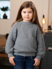 Den mjuka tröjan till barn 6-12 år PDF mönster