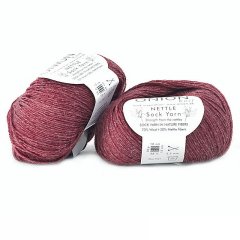 nettle-sock-yarn-mörkröd 1008