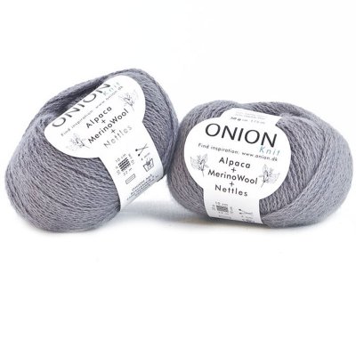 Alpaca + Merino Wool + Nettles grå