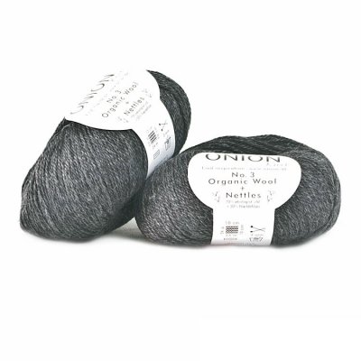 No. 3 Organic Wool + Nettles koksgrå 1102