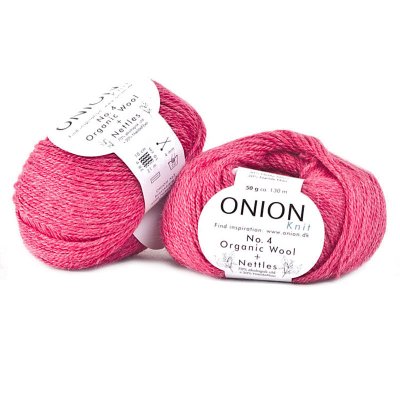 Onion No 4 Organic Wool Nettles Pink 813